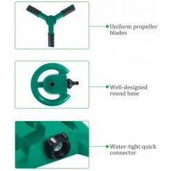 BARES Rasensprinkler Gartensprinkler Wasserdichter Rotierender Dreiarm-Wassersprinkler -Automatische Bewässerung Verkäufe 26082225 3