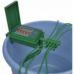 TOPDEAL Automatisches Bewässerungssystem / Wasser-Sprinkler Mit Timer 26597