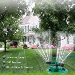BEARSU Rasensprinkler, Wassersprinkler Für Garden Lawn Park Yard, Automatisches 360-Grad-Sprinkler-Bewässerungssystem - Einstellbarer Sprühwinkel Und -abstand -Automatische Bewässerung Verkäufe 27611182 2
