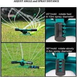 BEARSU Rasensprinkler, Wassersprinkler Für Garden Lawn Park Yard, Automatisches 360-Grad-Sprinkler-Bewässerungssystem - Einstellbarer Sprühwinkel Und -abstand -Automatische Bewässerung Verkäufe 27611182 3