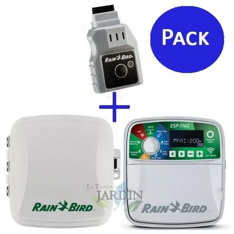 SUINGA Wifi-Bewässerungsprogrammierer Rain Bird ESP-TM2 12 Außenzonen + LNK 1 SUINGA Wifi-Bewässerungsprogrammierer Rain Bird ESP-TM2 12 Außenzonen + LNK