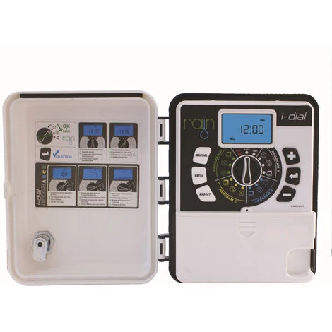 Bewässerungscomputer Batterie Rain I-DIAL 8 Außenbereiche -Automatische Bewässerung Verkäufe 30140727 1