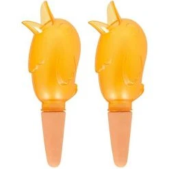 ABCRITAL Spike Planter Tropfbewässerung Bewässerung Spikes Feuchte Wurzeln Für Eine Gesündere Selbstbewässernde Pflanze Automatische Tropfbewässerung Vogelreservoir --- 2 Stück --- Orange