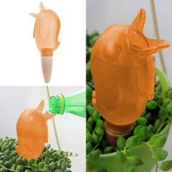 ABCRITAL Spike Planter Tropfbewässerung Bewässerung Spikes Feuchte Wurzeln Für Eine Gesündere Selbstbewässernde Pflanze Automatische Tropfbewässerung Vogelreservoir --- 2 Stück --- Orange -Automatische Bewässerung Verkäufe 30993864 4