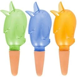 ABCRITAL Spike Planter Tropfbewässerung Bewässerung Spikes Feuchte Wurzeln Für Eine Gesündere Selbstbewässernde Pflanze Automatische Tropfbewässerung Vogelreservoir --- 2 Stück --- Orange Grün Blau