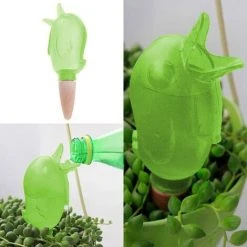 ABCRITAL Spike Planter Tropfbewässerung Bewässerung Spikes Feuchte Wurzeln Für Eine Gesündere Selbstbewässerungsanlage Automatische Tropfbewässerung Vogelreservoir --- 2 Stück --- Grün -Automatische Bewässerung Verkäufe 30994880 4