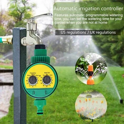 ABCRITAL Bewässerungscomputer Bewässerungsuhr Für Automatische Bewässerung Gartenwasseruhr Computer Mit Kugelhahn 3 ABCRITAL Bewässerungscomputer Bewässerungsuhr Für Automatische Bewässerung Gartenwasseruhr Computer Mit Kugelhahn – Bild 3