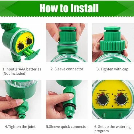 HAPPYSHOPPING Bewässerungswasser-Timer-Controller Garten-Erdungsschlauch-Timer Für Den Außenbereich 4 HAPPYSHOPPING Bewässerungswasser-Timer-Controller Garten-Erdungsschlauch-Timer Für Den Außenbereich – Bild 4