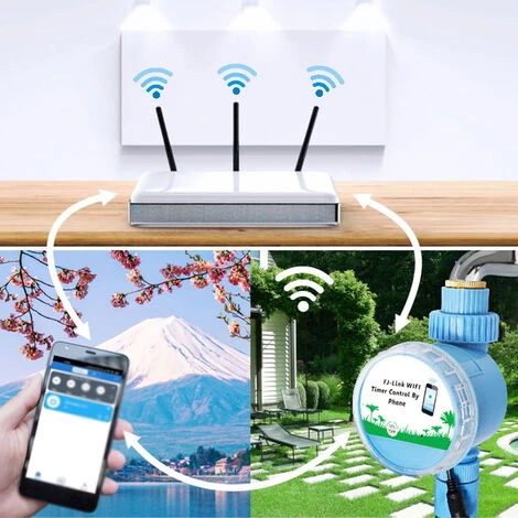 ASUPERMALL Sprinkler Timer Automatische Bewasserungssteuerung Bewasserungstimer APP Fernbedienung WiFi-Verbindung Fur Gartenrasen Patio Landwirtschaft,Blau 3 ASUPERMALL Sprinkler Timer Automatische Bewasserungssteuerung Bewasserungstimer APP Fernbedienung WiFi-Verbindung Fur Gartenrasen Patio Landwirtschaft,Blau – Bild 3
