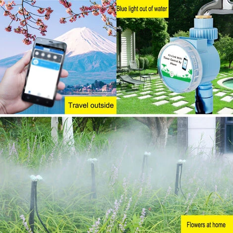 ASUPERMALL Sprinkler Timer Automatische Bewasserungssteuerung Bewasserungstimer APP Fernbedienung WiFi-Verbindung Fur Gartenrasen Patio Landwirtschaft,Blau 4 ASUPERMALL Sprinkler Timer Automatische Bewasserungssteuerung Bewasserungstimer APP Fernbedienung WiFi-Verbindung Fur Gartenrasen Patio Landwirtschaft,Blau – Bild 4