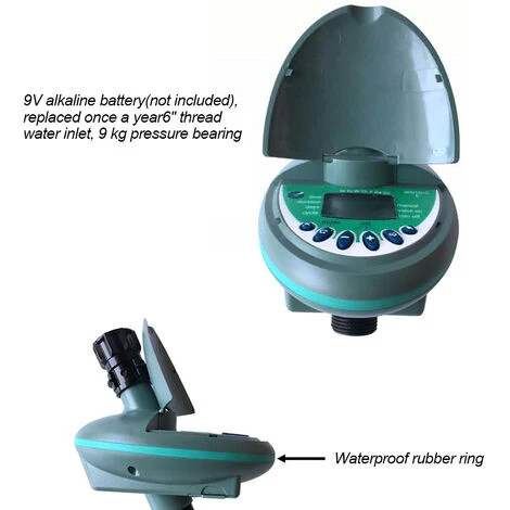 HAPPYSHOPPING Automatischer Wassertimer Wasserdichter Hauswassersprinkler-Timer Automatisch EIN Aus Gartenbewässerungsregler Bewässerungsmechanik Für Garten, Garten, Rasen 2 HAPPYSHOPPING Automatischer Wassertimer Wasserdichter Hauswassersprinkler-Timer Automatisch EIN Aus Gartenbewässerungsregler Bewässerungsmechanik Für Garten, Garten, Rasen – Bild 2