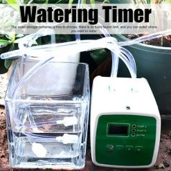 WEIHNACHTSGESCHENK Automatisches Bewässerungssystem Für Zimmerpflanzen, Intelligenter Bewässerungstimer Für Die Gartenbewässerung USB 100-240V Eingebaute Saugpumpe Drei Stromversorgungsmodi (Batterie Nicht Im Lieferumfang Enthalten) (US-Stecker) -Automatische Bewässerung Verkäufe 36822342 3