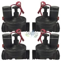 Pack 4 X Suinga Bewässerungsmagnetventil 1" 24V Mit Durchflussregler