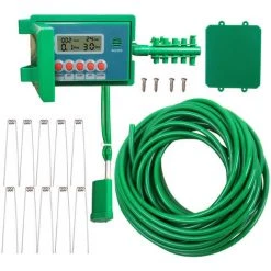 HAPPYSHOPPING YL22018 Digitales LCD-Display Bewässerungstimer Elektronischer Kugelhahn Intelligenter Tropfbewässerungsregler Für Automatische Gartenbewässerung,Mehrfarbig