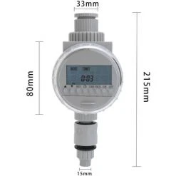 HAPPYSHOPPING Weiß Solar Power LCD-Bildschirm Gartenbewässerungssteuerung Automatische Wassersparende Bewässerungssteuerung Digitaler Bewässerungstimer -Automatische Bewässerung Verkäufe 37411708 5