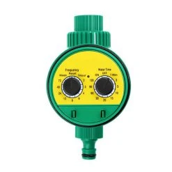 HAPPYSHOPPING Intelligenter Wasserbewässerungsregler Knopftyp Gartenbewässerungs-Timer Batteriebetriebener Automatischer Bewässerungs-Timer Für Gärten Countyards Lawns Gewächshaus,Grün