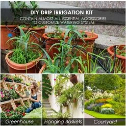 HAPPYSHOPPING Pflanzenbewässerungs-Tropfbewässerungs-Kit DIY-Bewässerungssystem Mit Elektronischer Automatischer Bewässerungs-Timer-Düsen Misters Tropfer 30 Meter Schlauch Für Garten Rasen Patio -Automatische Bewässerung Verkäufe 37743446 3