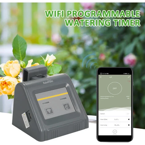 ASUPERMALL Programmierbarer Bewasserungstimer Wifi Smart Bewasserungssteuerung Automatisches Bewasserungssystem Mit Tropfern Rohren Zinkenbeschlage Fur Hausgarten Balkon Gewachshaus 5 ASUPERMALL Programmierbarer Bewasserungstimer Wifi Smart Bewasserungssteuerung Automatisches Bewasserungssystem Mit Tropfern Rohren Zinkenbeschlage Fur Hausgarten Balkon Gewachshaus – Bild 5