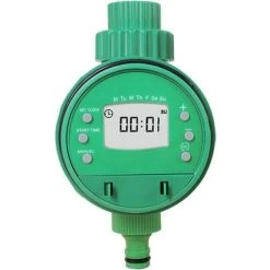 BEARSU Bewässerungstimer - 1/2 "und 3/4" Für Digitalen Sprinkler LCD-programmierbarer Bewässerungstimer Netzautomatischer Timer Für Den Garten Bewässerung Mit Wasserdichter Abdeckung - 001