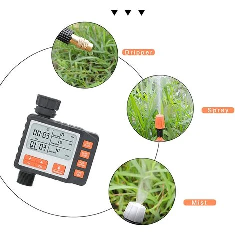 BEARSU Bewässerungstimer - 3/4 "für LCD-Digitalsprinkler - Programmierbare Zeitschaltuhr - Automatischer Faden Für Den Garten - Bewässerung Mit Wasserdichter Abdeckung - 011 3 BEARSU Bewässerungstimer - 3/4 "für LCD-Digitalsprinkler - Programmierbare Zeitschaltuhr - Automatischer Faden Für Den Garten - Bewässerung Mit Wasserdichter Abdeckung - 011 – Bild 3