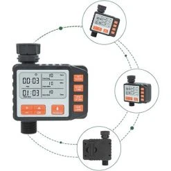 BEARSU Bewässerungstimer - 3/4 "für LCD-Digitalsprinkler - Programmierbare Zeitschaltuhr - Automatischer Faden Für Den Garten - Bewässerung Mit Wasserdichter Abdeckung - 011 8 BEARSU Bewässerungstimer - 3/4 "für LCD-Digitalsprinkler - Programmierbare Zeitschaltuhr - Automatischer Faden Für Den Garten - Bewässerung Mit Wasserdichter Abdeckung - 011 -Automatische Bewässerung Verkäufe 39636396 4