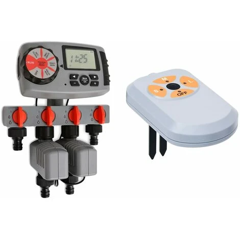 BEARSU Automatische Bewässerungsuhr 4-fach Mit Feuchtigkeitssensor 3V 1 BEARSU Automatische Bewässerungsuhr 4-fach Mit Feuchtigkeitssensor 3V