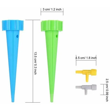 ILoveMilan 12-teiliges Automatisches Bewässerungsgerät, Einstellbares Automatisches Bewässerungsgerät Für Tropfpflanzen, Hausblumen-Tropfbewässerungsset (Mischfarbe Blau Und Grün) 2 ILoveMilan 12-teiliges Automatisches Bewässerungsgerät, Einstellbares Automatisches Bewässerungsgerät Für Tropfpflanzen, Hausblumen-Tropfbewässerungsset (Mischfarbe Blau Und Grün) – Bild 2