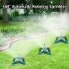 OCXIN Automatischer, Um 360 ° Drehbarer, Verstellbarer Rasensprinkler, Gartensprinkler, Einstellbarer Sprühwinkel Und -abstand, 3-armiger Wassersprinkler Für Garten, Rasen, Hof, Blumengraspflanzenpark