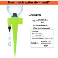 GDRHVFD Automatische Pflanzensprinkler, Tropfbewässerungsset, The Garden Plants System – Verbessertes Tropfbewässerungssystem Für Zimmer- Und Außenpflanzen (12 Stück) -Automatische Bewässerung Verkäufe 53812158 5