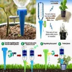 GDRHVFD Tropfbewässerungs-Set, 15-teiliges Automatisches Bewässerungssystem Mit Steuerventilen, Einstellbarem Wasserdurchfluss, Automatische Pflanzensprinkler, Für Garten, Zuhause, Drinnen Und Draußen -Automatische Bewässerung Verkäufe 53812213 4