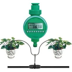 TINOR Bewässerungstimer, Automatische Gartenbewässerung, Wasserdichte LCD-Display-Bewässerungssteuerung Für Pflanzen, Rasen, Garten, Gemüsepflanzung