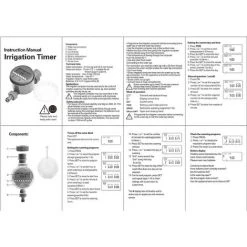 TINOR Bewässerungstimer, Automatische Gartenbewässerung, Wasserdichte LCD-Display-Bewässerungssteuerung Für Pflanzen, Rasen, Garten, Gemüsepflanzung -Automatische Bewässerung Verkäufe 53824807 5