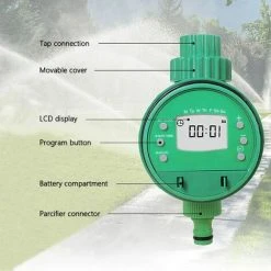 BEARSU Bewässerungstimer, Digitaler Automatischer Bewässerungstimer, Automatischer Schlauchhahn, Sprinkler-Timer-Controller, Automatische Gartenbewässerung, Bewässerungsplan -Automatische Bewässerung Verkäufe 54400588 4