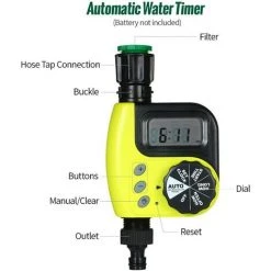 TINOR Automatischer Bewässerungstimer, Bewässerungssteuerung, Bewässerungstimer Für Sprinkler-Bewässerungssystem, Bewässerungstimer Für Garten, Rasen, Balkon, Innenhof -Automatische Bewässerung Verkäufe 55629856 5