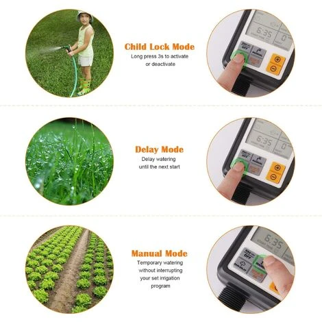 WERKZEUGE Wasser Timer Digital Programmierbarer Garten Wasserhahn Automatischer Schlauch Wasserhahn Sprinkler Timer Bewässerung Sprinkler System Controller 4 WERKZEUGE Wasser Timer Digital Programmierbarer Garten Wasserhahn Automatischer Schlauch Wasserhahn Sprinkler Timer Bewässerung Sprinkler System Controller – Bild 4