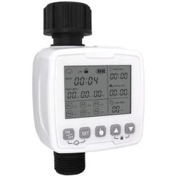 SUPERSELLER Gartenbewässerungstimer IPX5 Wasserdicht Regensensor, 6 Timerprogramme, Gartenbewässerungstimer Werkzeug, Ohne Batterie