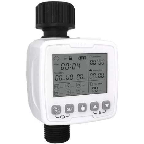 SUPERSELLER Gartenbewässerungstimer IPX5 Wasserdicht Regensensor, 6 Timerprogramme, Gartenbewässerungstimer Werkzeug, Ohne Batterie 1 SUPERSELLER Gartenbewässerungstimer IPX5 Wasserdicht Regensensor, 6 Timerprogramme, Gartenbewässerungstimer Werkzeug, Ohne Batterie
