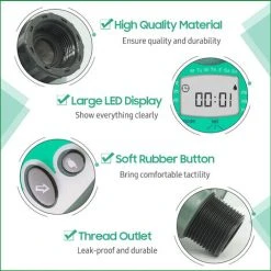 LIFCAUSAL Sprinkler-Timer Wasserdichter Automatischer Bewässerungstimer Programmierbarer Gartenbewässerungssystem-Controller Mit Regenverzögerung/manueller/automatischer Bewässerung Für Rasenhof 1 Steckdose -Automatische Bewässerung Verkäufe 59308067 4