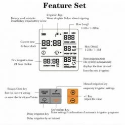 QERSTA Automatische Bewässerungssteuerung & Timer Automatische Bewässerungsuhr Big Screen Smart Irrigation - Schwarz -Automatische Bewässerung Verkäufe 59492704 5