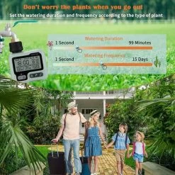 BARES Automatischer Bewässerungstimer Für Den Garten, Bewässerungstimer Im Freien, Sprinkler-Timer -Automatische Bewässerung Verkäufe 59718442 5