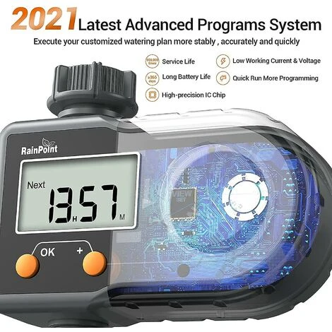 Sprinkler Timer, Bewässerungstimer Für Gartenschlauch Programmierbarer Bewässerungstimer Mit 3 Bewässerungsprogrammen-Thsinde 4 Sprinkler Timer, Bewässerungstimer Für Gartenschlauch Programmierbarer Bewässerungstimer Mit 3 Bewässerungsprogrammen-Thsinde – Bild 4