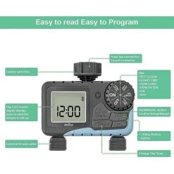 Intelligenter Gartenbewässerungs-Timer, Automatischer Digitaler Sprinkler-Timer Mit Zwei Steckdosen – Thsinde -Automatische Bewässerung Verkäufe 60860955 4