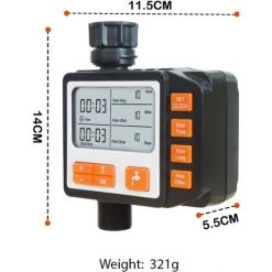 QERSTA Bewässerungsuhr, Bewässerungssteuerung Für Den Außenbereich, Automatische Sprinkleranlage, Elektronischer Schlauchtimer, Für Garten, Gewächshaus, Gemüse, Pflanzen, Rasenlandschaft -Automatische Bewässerung Verkäufe 61080864 3