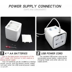 LIFCAUSAL Intelligentes WIFI-Bewässerungsgerät, Doppelpumpe, Zeitgesteuertes, Automatisches Tropfbewässerungssystem, Remote-App-Controller Für Gartenterrassen, Topfpflanzen, Blumen, Weiß, 20 Töpfe -Automatische Bewässerung Verkäufe 61253099 4