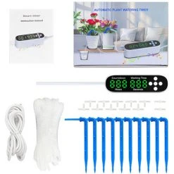 SUPERSELLER Intelligentes Automatisches Blumenbewässerungsgerät - Weiß - [10 M PVC-Rohr + 10 T-Stücke + 10 Schwerttropfen] -Automatische Bewässerung Verkäufe 61695444 3