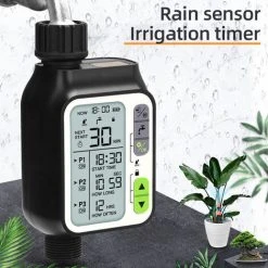 LANGRAY Bewässerungscomputer Automatische Garten Bewässerungssystem Smart Control Gartenbewässerung Bewässerungsuhr, Regensensor Wasserdichte Manuelle Steuerung Und 3 Separate Bewässerungsprogramme -Automatische Bewässerung Verkäufe 63573061 3