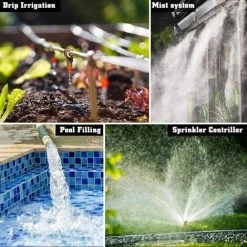 LANGRAY Bewässerungscomputer Automatische Garten Bewässerungssystem Smart Control Gartenbewässerung Bewässerungsuhr, Regensensor Wasserdichte Manuelle Steuerung Und 3 Separate Bewässerungsprogramme -Automatische Bewässerung Verkäufe 63573061 4