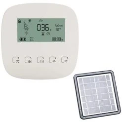 ASUPERMALL TUYA-Wifi-Smart Bewässerungsventil-Timer-zelluläreAPP-Steuerung-kompatibel Mit AmazonAlexa-Google-Homecontrol-mit Solarpanel