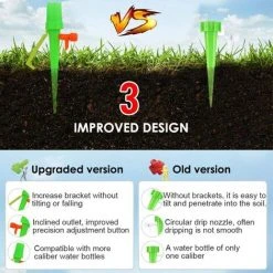 BENOBBY KIDS 12-teiliges Tropfbewässerungs-Set, Automatische Bewässerungsstäbe Mit 12-teiliger Anti-Kipp-Halterung, Passend Für Alle Flaschen, Für Innen- Und Außenpflanzen -Automatische Bewässerung Verkäufe 64317632 3