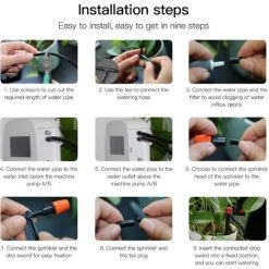 LIFCAUSAL Automatisches Bewässerungssystem Intelligentes Bewässerungsgerät Duales Pumpensystem WiFi / Sprache / Manuelle Steuerung Programmierbare Bewässerungszeit Eingebauter Akku Solarpanel / USB-Aufladung Kompatibel Mit Alexa Google Home -Automatische Bewässerung Verkäufe 64476323 4
